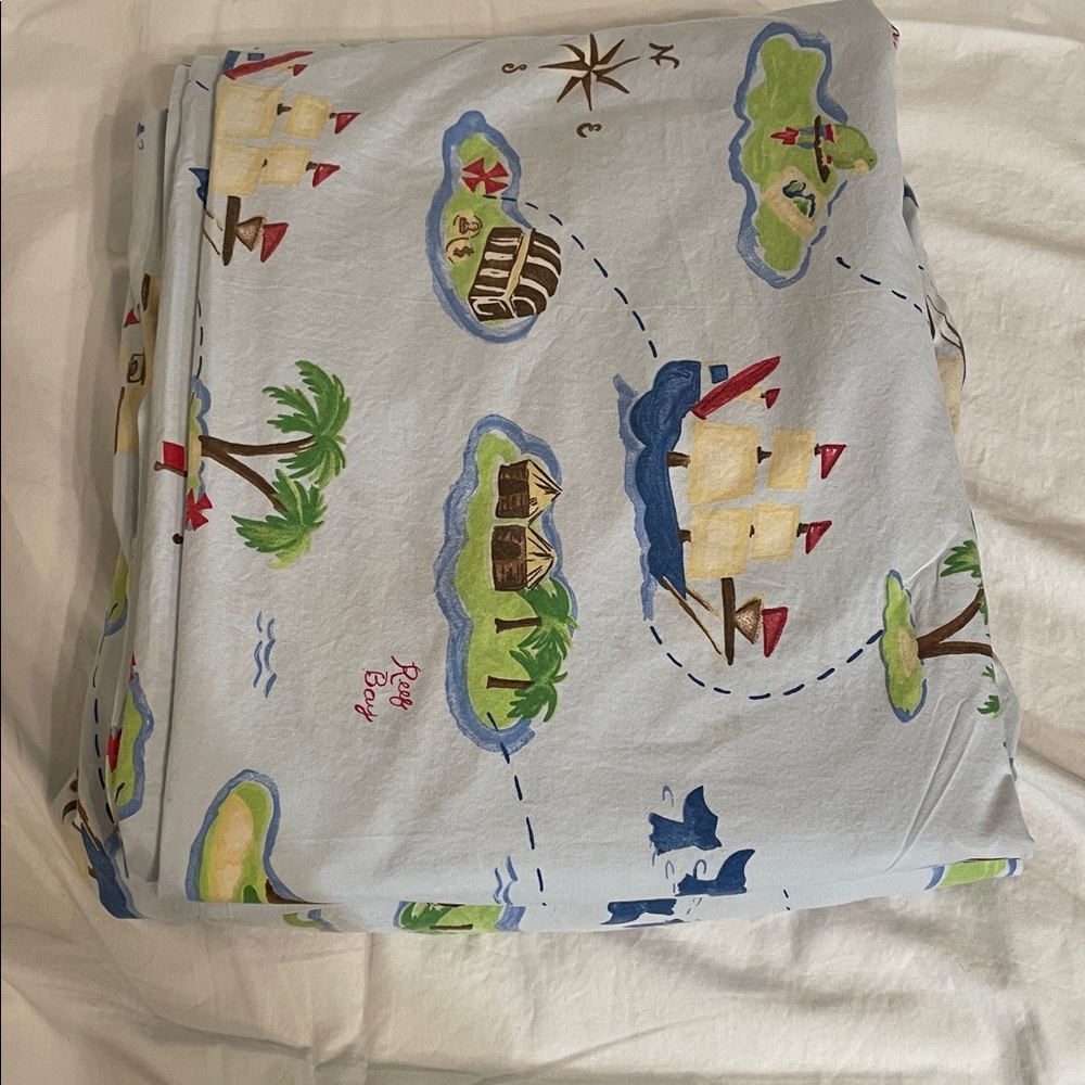Pottery Barn Kids Adventure Map Bedding Sheets - Multicolor